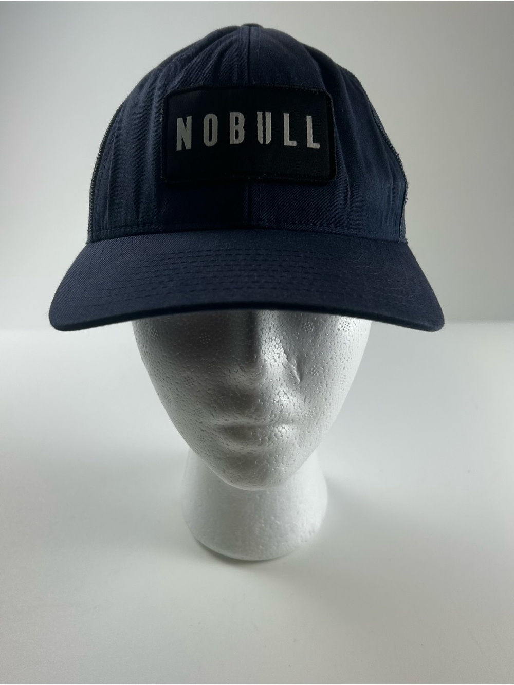 NOBULL Trucker Hat Baseball Cap Navy Blue Mesh Back Snapback Patch Logo One Size
